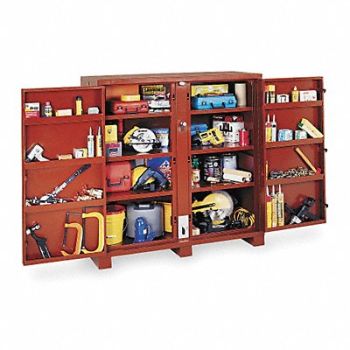 CRESCENT JOBOX Jobsite Cabinet 60 3/4 in Brown, 6YG52