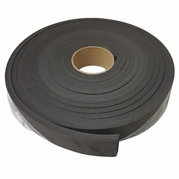 GRAINGER APPROVED Neoprene Strip L 25 ft Black, 6YGX9