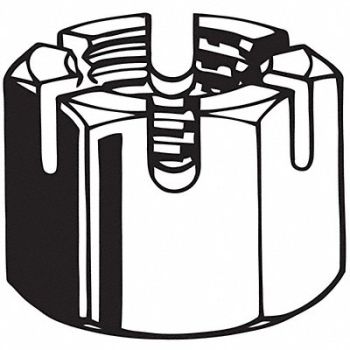 GRAINGER APPROVED CstlNt Pln Stl Grd5 1 -14 1 1/2in 5PK, 6YHP9