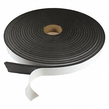 GRAINGER APPROVED EPDM Strip L 50 ft Black, 6YGU1