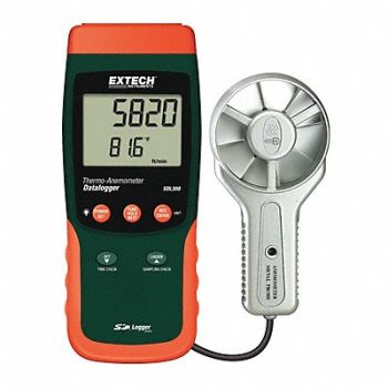 EXTECH Data Logging Anemometer 100 to 6890 fpm, 6YNG7