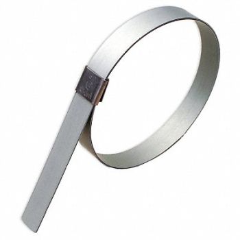 BAND-IT Hose Clamp 5/8 W Center-Punch PK10, 6YPZ4