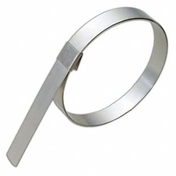 BAND-IT Hose Clamp 5/8 W Center-Punch PK10, 6YPZ5