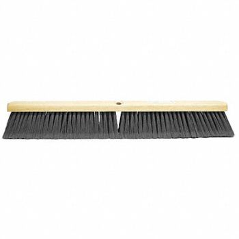TOUGH GUY Floor Brush Head Threaded 24 Sweep Face, 6YTC7