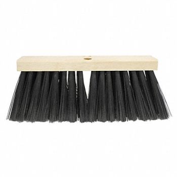 TOUGH GUY Floor Brush Head Tapered 16 Sweep Face, 6YTD0