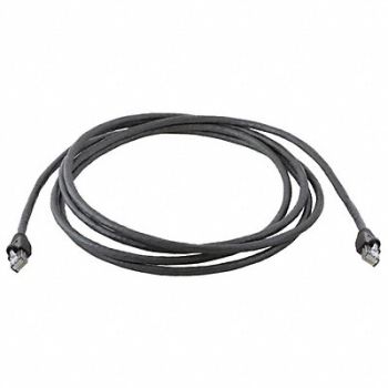 HUBBELL PREMISE WIRING Patch Cord Cat 6 Booted Black 15 ft., 6YTK4