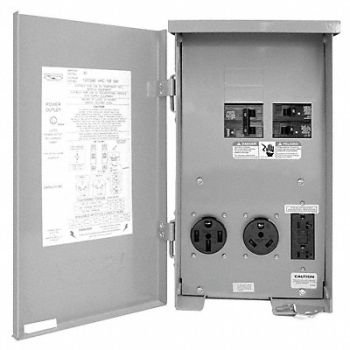 CONNECTICUT-ELECTRIC Outlet Outdoor GFCI 80 A Gray 120/240VAC, 6YTN7