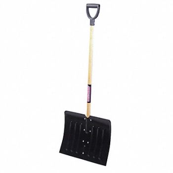 WESTWARD Snow Shovel Steel Blade 18 W, 6YU43