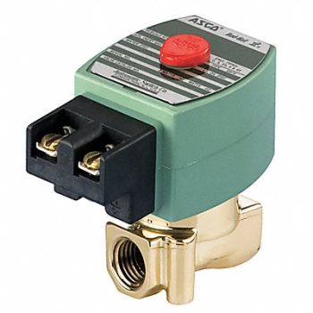 REDHAT Solenoid Valve Brass NC Air Inert Gas, 6ZAK6