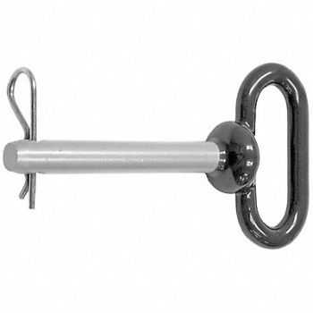 BUYERS PRODUCTS Hitch Pin 4 1/2 in Zinc Plated Yellow, 6ZAL2