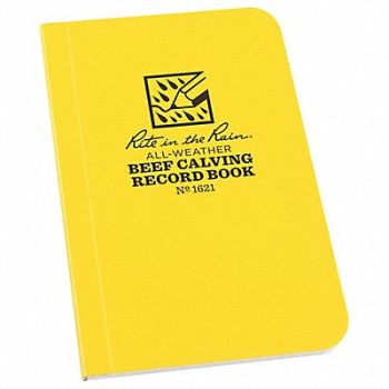 RITE IN THE RAIN All Weather Beef Calving Record Book, 6ZCK5