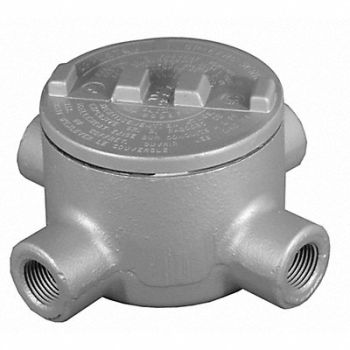 APPLETON ELECTRIC Conduit Outlet Body Iron Trd Sz 2in, 6ZED1