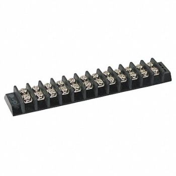 GRAINGER APPROVED Terminal Strip 15 A 22 AWG 14 AWG, 6ZEG1