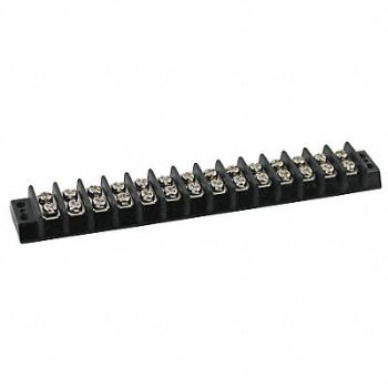 GRAINGER APPROVED Terminal Strip 15 A 22 AWG 14 AWG, 6ZEG2