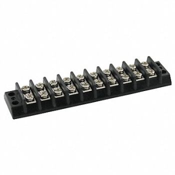 GRAINGER APPROVED Terminal Strip 20 A 22 AWG 12 AWG, 6ZEH4
