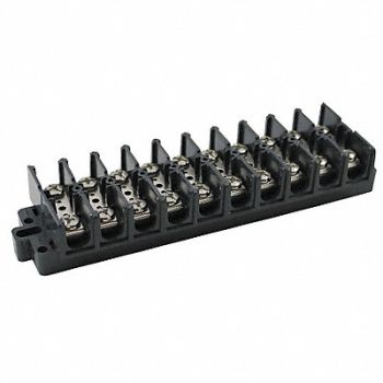 GRAINGER APPROVED Terminal Strip 60 A 22 AWG 6 AWG, 6ZEJ8
