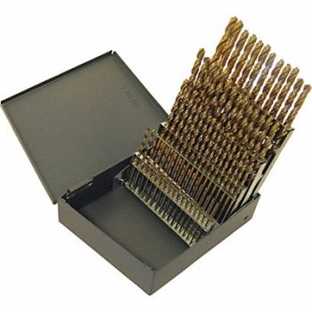 CHICAGO-LATROBE Jobber Drill Set 60 pc HSS, 6ZKH3