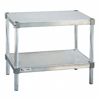 NEW AGE Fixed Work Table Aluminum 20 W 20 D, 6ZUE9