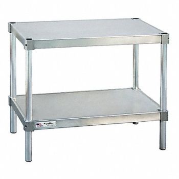 NEW AGE Fixed Work Table Aluminum 20 W 20 D, 6ZUD7