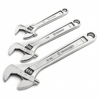 CRESCENT Adjustable Wrench Set 6 8 10 3 pcs., 700F56