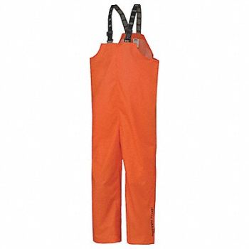 HELLY HANSEN Rain Bib Overall Unrated Orange 4XL, 21XY55