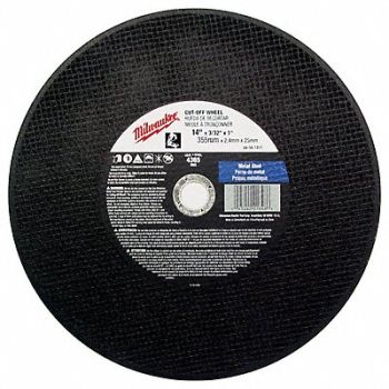 MILWAUKEE Cut-Off Wheel 14 Dia Type 1, 706W91