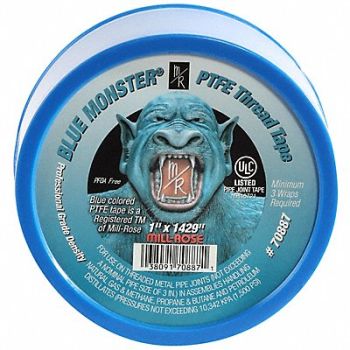BLUE MONSTER Thread Sealant Tape 1 in Blue 1 429 in, 800K18