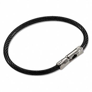 LUCKY LINE PRODUCTS Flex-O-Loc Key Ring Black PK5, 3HJV3