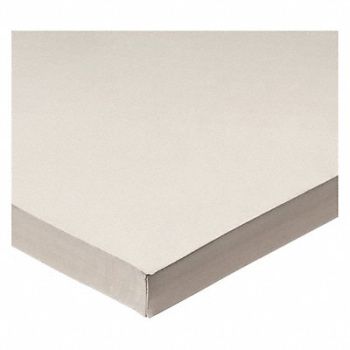 GRAINGER APPROVED Buna-N Strip 60A 36 x6 x0.25 White, 1TVX2