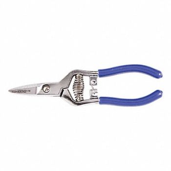 KLEIN TOOLS Spring Action Snip 6-3/4, 806ZC8