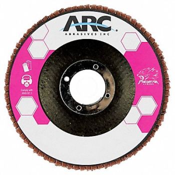 ARC ABRASIVES Flap Disc Coated Ceramic, 804C01