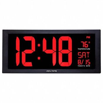 ACURITE Digital Led Wall w/Indoor Temp, 51XJ66