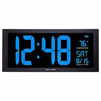 ACURITE Clock Jumbo Calendar Digit Indoor Tem, 69AR72