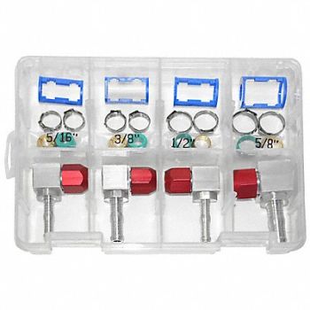 AIRSEPT A/C Line 90 Deg Repair Kit SAE 28 pcs., 34NK84