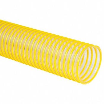 FLEXAUST CO. INC. Ducting Hose 25 ft L Clear/Yellow, 780TV3