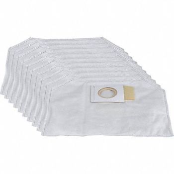 MAKITA Vacuum Bag 13 3/4 in NonReuse Cloth PK10, 780U03