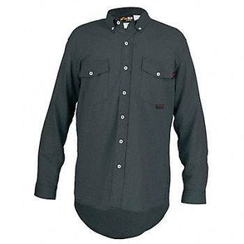 MCR SAFETY FR Long Sleeve Shirt 8.7 cal/sq cm Gray, 781G34