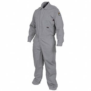MCR SAFETY Coverall Gray Regular 5 XL, 781GV5