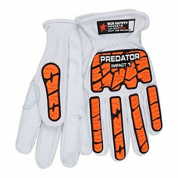 PREDATOR Cut/Impact Resistant Glove A9 2XL Whi PR, 781LT5