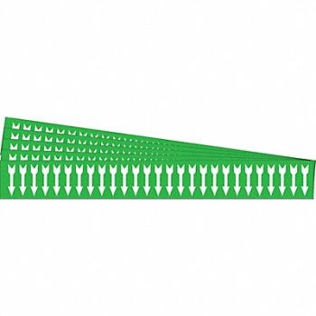 BRADY Pipe Marker Adhesive White (Arrow) PK5, 781VA3