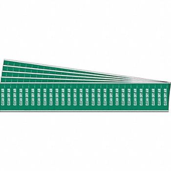 BRADY Pipe Marker White Clean Dry Air PK5, 781VX4