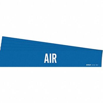 BRADY Pipe Marker Adhesive White Air PK5, 781WG1