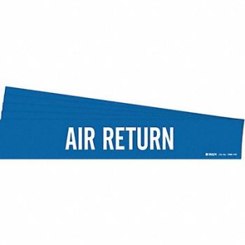 BRADY Pipe Marker White Air Return PK5, 781WG4