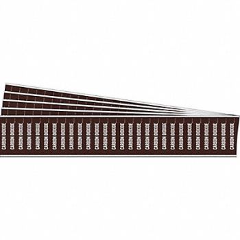 BRADY Pipe Marker White Carbon Dioxide PK5, 781WY3