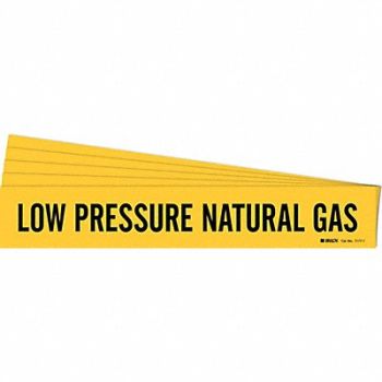 BRADY Pipe Marker Low Pressure Natural Gas PK5, 781X29