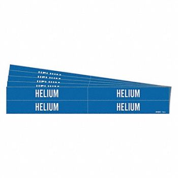 BRADY Pipe Marker Adhesive White Helium PK5, 781XH8