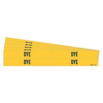 BRADY Pipe Marker Adhesive Black Dye PK5, 781Y85