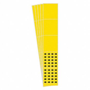 BRADY Pipe Marker Adhesive Black No Legend PK5, 782F39