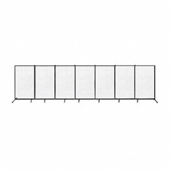 SCREENFLEX Panel clear room divider, 782KN9