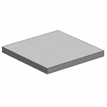 GRAINGER APPROVED Plate Stock Aluminum 2 1/2 in Over. W, 782RN9